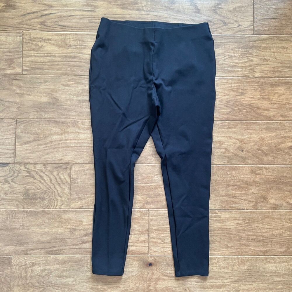 J.Jill Wearever Collection Slim-Leg Pull on Pants Size M Black